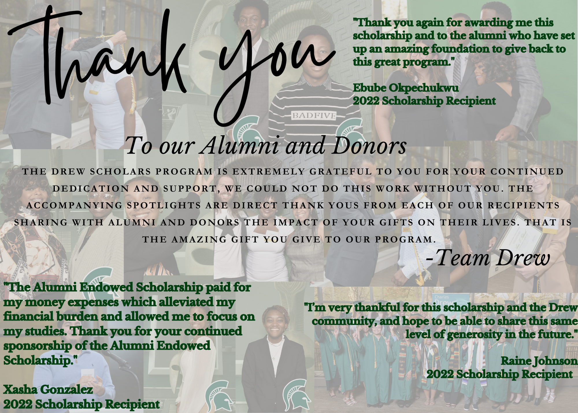 Thank you Donors Card 2022